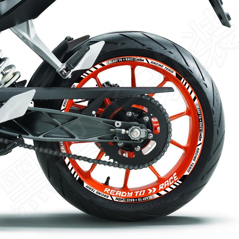 适用于KTM RC390 Duke250/790/890/1290改装反光轮毂贴纸防水贴花