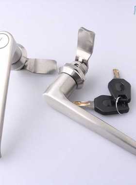 MS324-1-2不锈钢L型把手锁电箱柜锁执手锁工业柜门长柄锁机箱柜锁