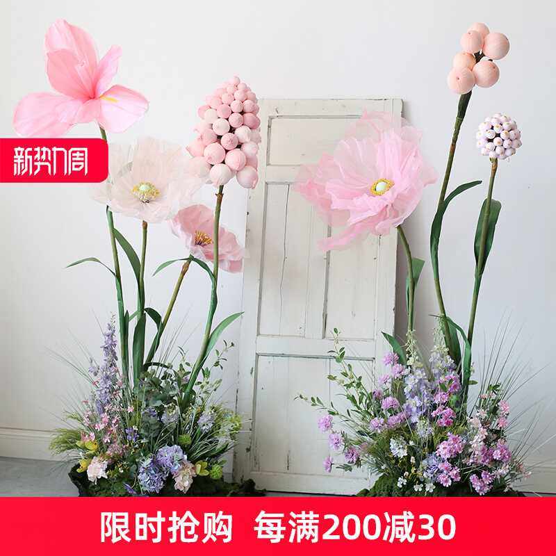 仿真花造景橱窗花艺摆件风信子仿真绿植商场美陈堆景组合花卉摆件,电子元器件市场,其它元器件,淘宝优惠券,粉丝福利购,淘宝优惠卷