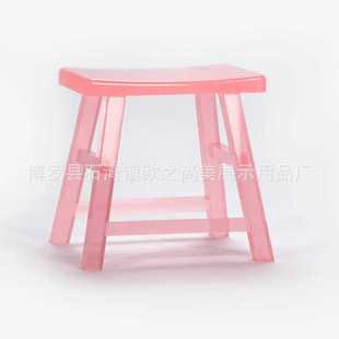 客厅粉色凳子现代简约多巴胺矮凳入户个性换鞋凳卧室粉色化装凳