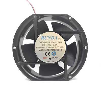 RUNDA润达 RD1751B24SH-S 24V 2.0A 17251 大风量变频器风扇17CM