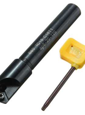 数控倒角刀杆 可舍式倒角刀 黑色防震直柄刀杆 60度单刃TC16-C16