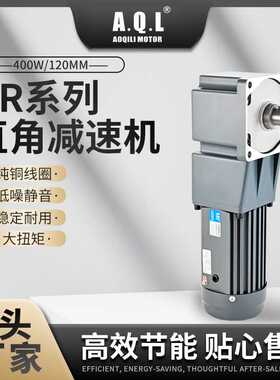 AQL奥奇力GR系列直角齿轮减速机400W/120MM马达 纯铜线圈厂家直供