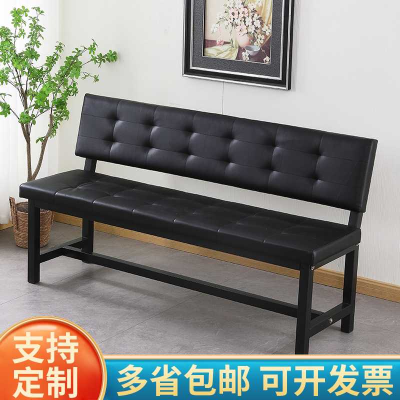 软包沙发靠背皮椅休息区球场健身房长条凳舞蹈室诊所等候椅靠背椅