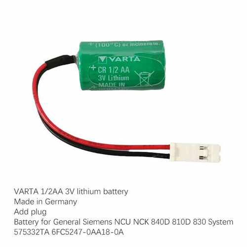 1/2AA CR14250 3V battery NCU 575332TA 6FC5247-0AA18-0A