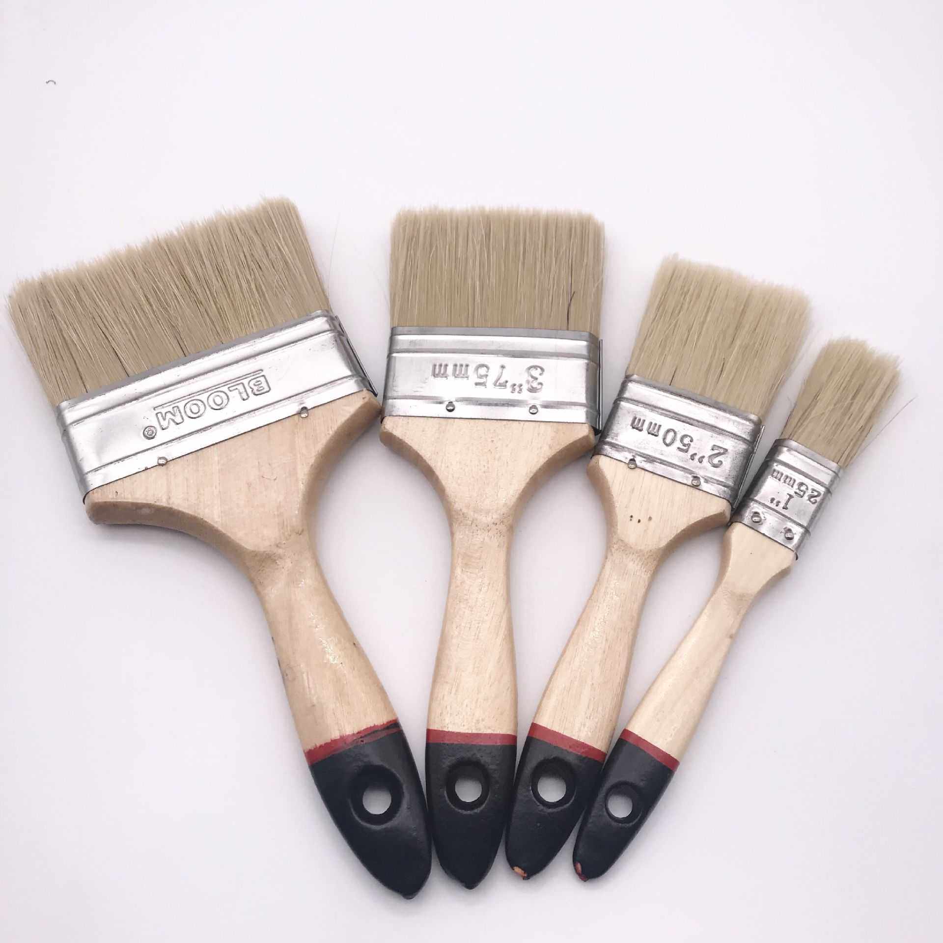706型木柄刷油漆刷 木柄猪鬃毛刷 红黑尾bloom刷