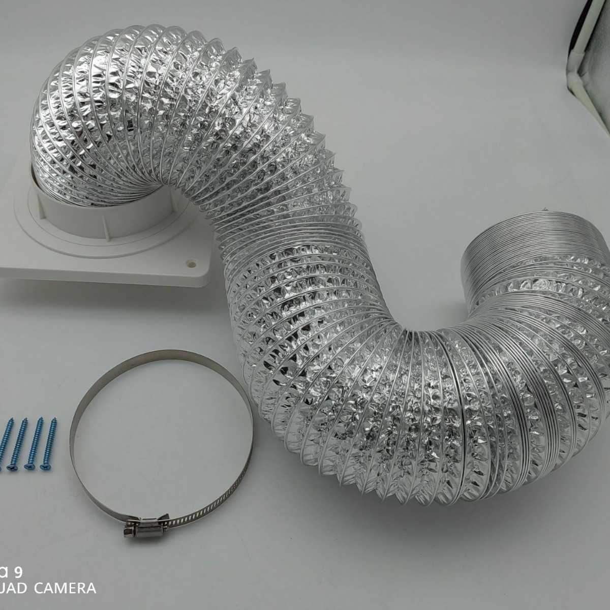 100#110#带管烘干机接头 型号SL0092 带铝箔管通风管塑料管件