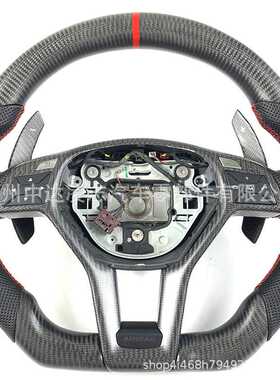 奔驰CLSW204W216W207AMGABC级方向盘碳纤维2009201020112012CLK