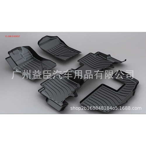 适用福特ford2023年Everest脚垫防水防油易清洗无味环保TPO&TPE脚