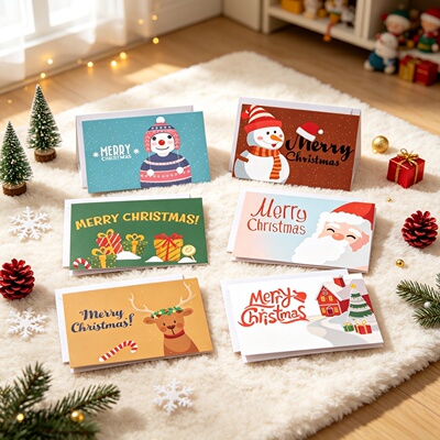 2027新卡通christmas圣诞节贺卡