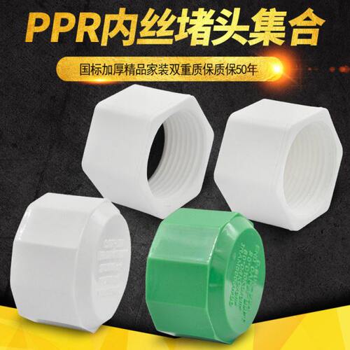 PPR内丝堵头六角堵头管堵管帽20 4分25 6分321寸 PPR水管管材配件