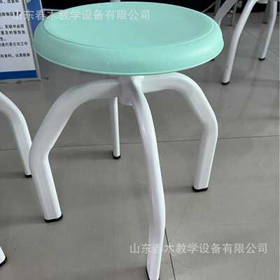 物化生实验室功能部室学生用c形状可悬挂实验凳子塑钢结构小圆凳