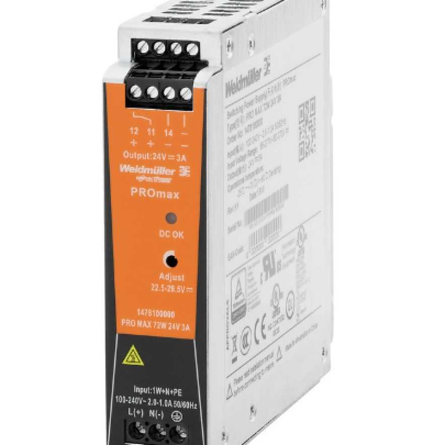 魏德米勒开关电源PRO MAX 72W 12V 6A 1478220000