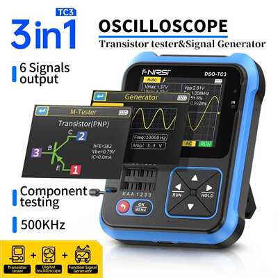 FNIRSI DSO-TC3 Handheld Oscilloscopes  Transistor Tester