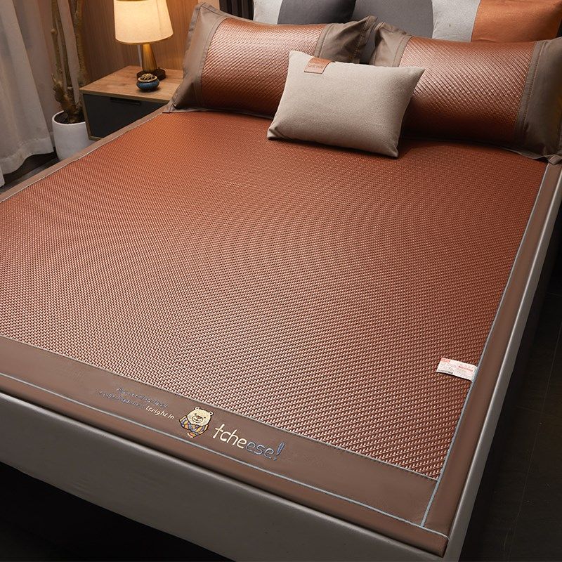 凉席藤席夏天家用冰丝席双面可折叠2025新款冬夏两用PE空调软席子,床上用品,凉席/草席/麻席,淘宝优惠券,粉丝福利购,淘宝优惠卷