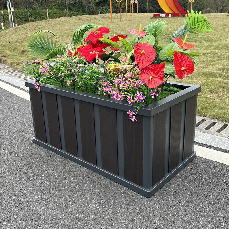 铝合金花箱户外庭院组合市政栅栏阳台长方形花盆道路景观种植花箱,鲜花速递/花卉仿真/绿植园艺,花盆,淘宝优惠券,粉丝福利购,淘宝优惠卷