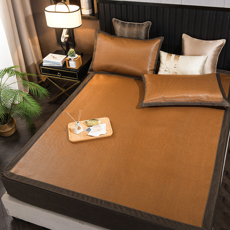 凉席床笠款加厚藤席天然腾席三件套床罩全包折叠草席1.5米1.8m床,床上用品,藤席,淘宝优惠券,粉丝福利购,淘宝优惠卷