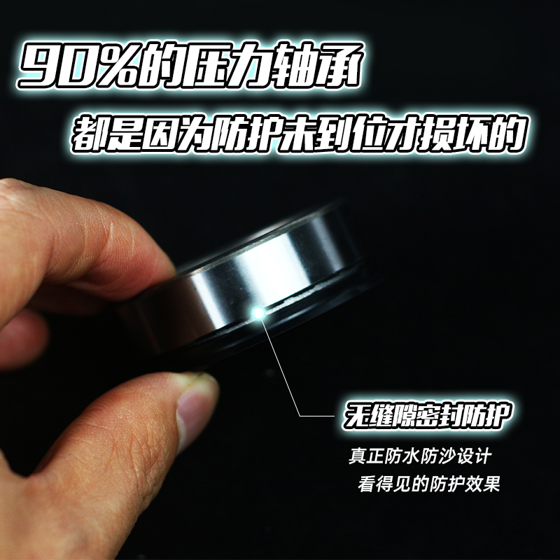 九号MMAX/F90/C90/E200小牛N1S/U+b方向柱防抖波盘压力轴承不锈钢