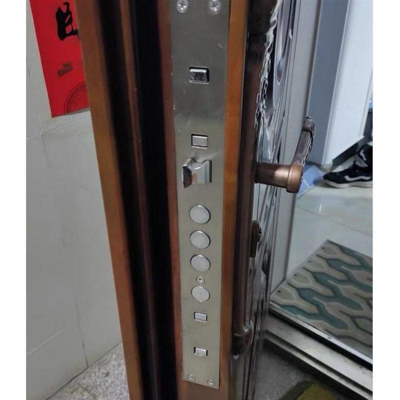 防盗门锁锁体40*388v霸王锁体锁具通用型门锁不锈钢全钢九舌