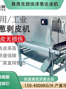 工业洋葱脱皮机气泵式大小葱头剥皮机 链式仿人工圆葱剥皮去皮机