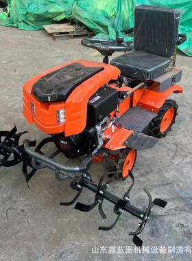 水旱两用乘坐式大马力旋耕机 农用小型四轮驱动锄草开沟平田器