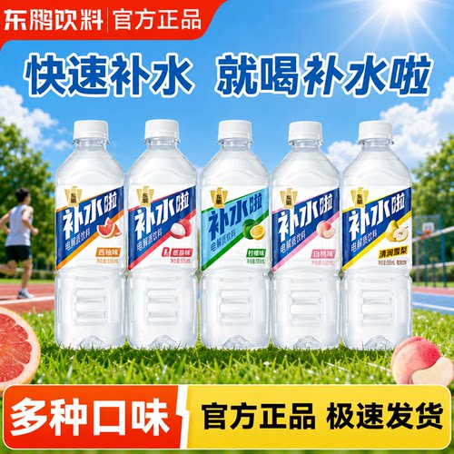 东鹏补水啦555ml*2瓶电解质柠檬味饮料运动补水补充水分饮品正品
