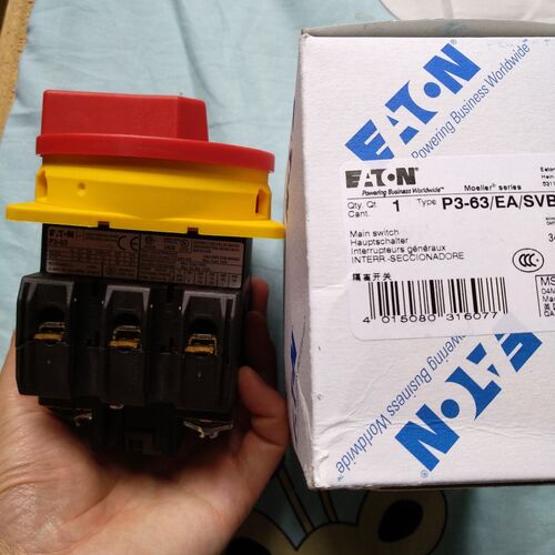 全新正品 伊顿金钟穆勒 EATON  P3-63/EA/SVB  符合隔离开关