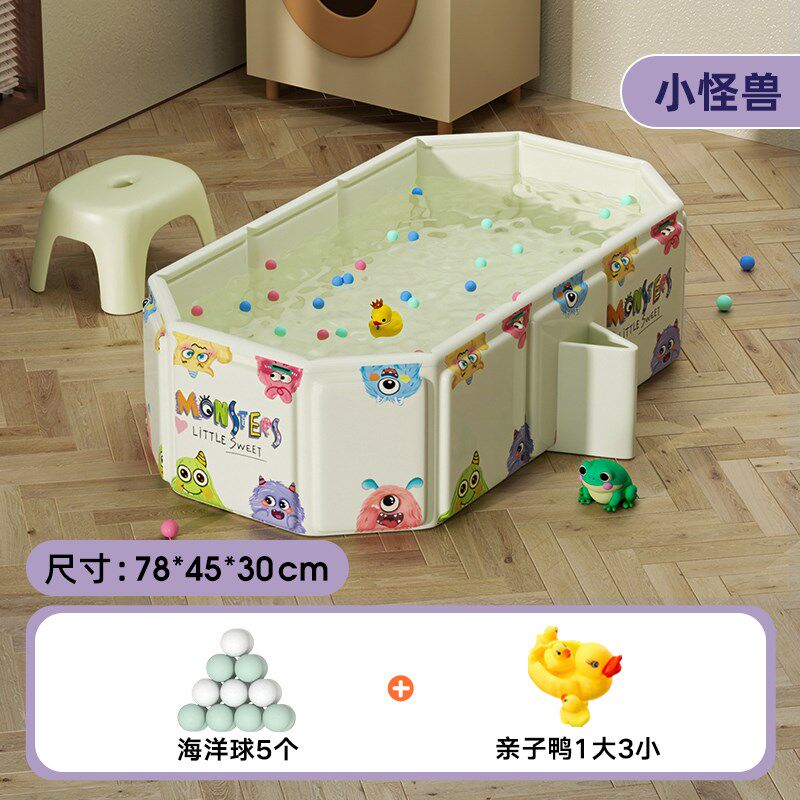 免安装折叠浴缸家用长方形泡澡桶宝宝浴桶儿童洗澡桶婴幼儿洗浴盆