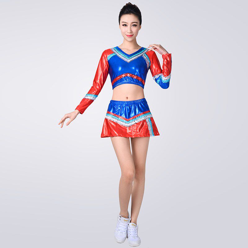 团体拉拉队比g赛服装男女中小学生运动会啦啦操表演服健美操服定