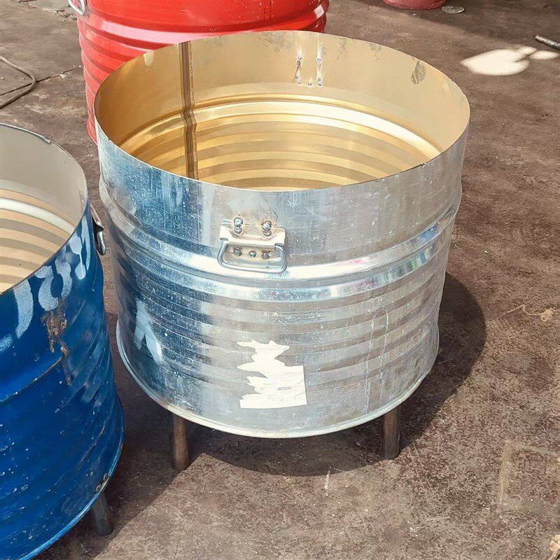 大口铁桶200旧桶柴油油桶加厚镀锌水桶铁皮化工汽桶元宝炉烧金桶