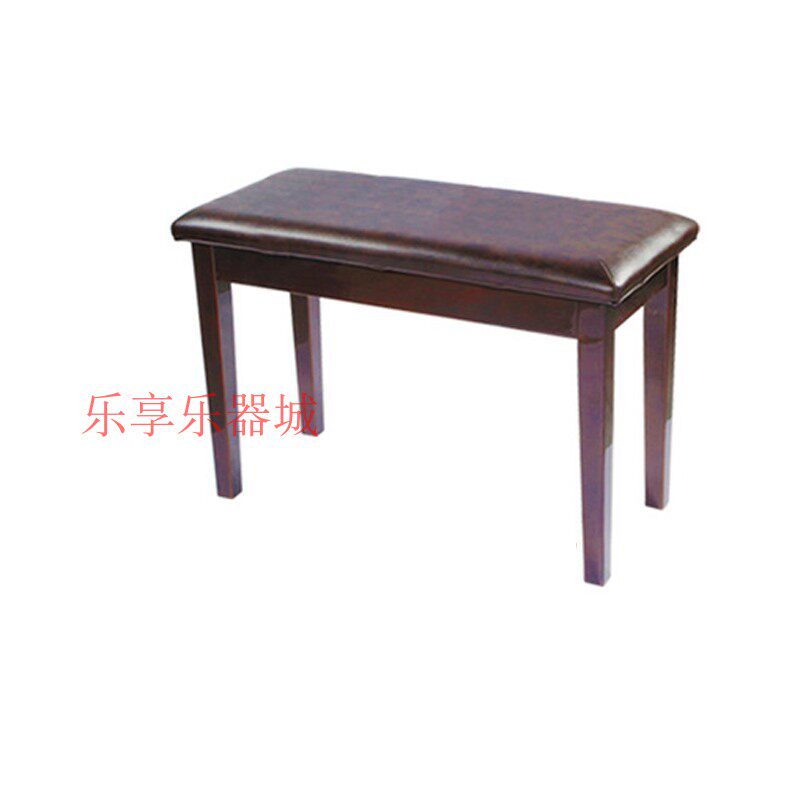 全实木真皮高端钢琴专用钢琴凳子双人琴凳包邮带书箱儿童琴凳