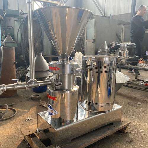 不锈钢分体胶体磨骨泥机胶磨机花生酱韩国辣酱研磨机