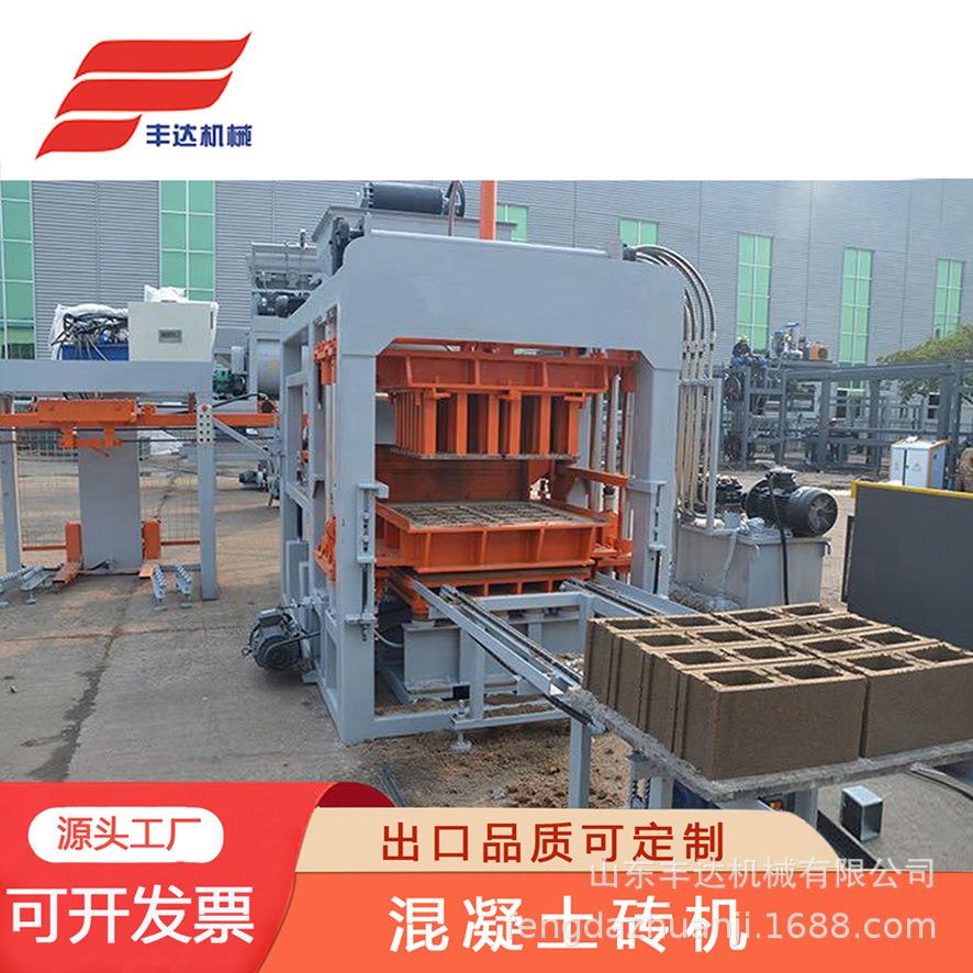 全自动液压砖机QT6-15空心砖机建筑设备blockmachine高效变频