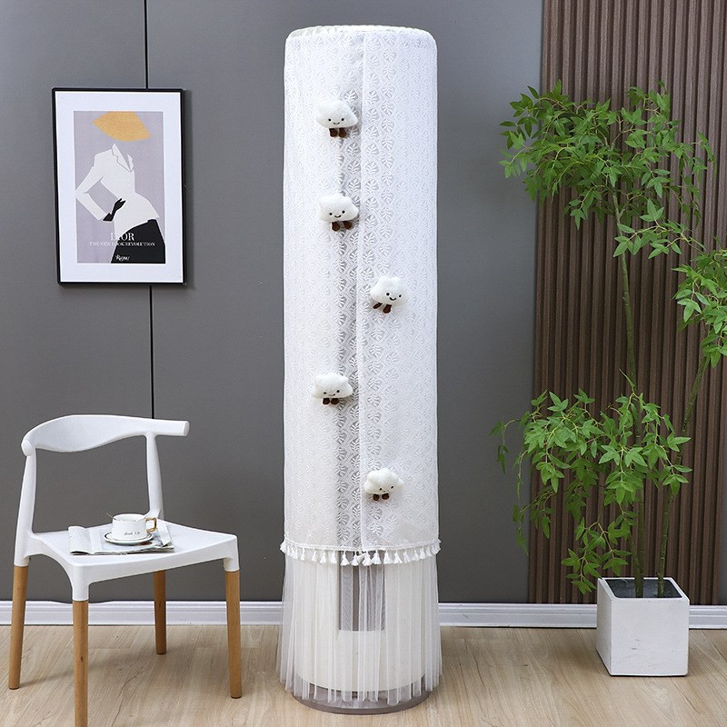 新款立式空调罩防直吹圆形家用客A厅通用3匹2匹柜机空调防尘罩盖