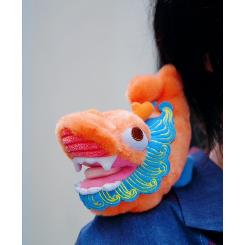 密密主文创 华严寺鸱吻毛绒包挂可爱公仔毛绒玩偶W挂件挂饰礼物