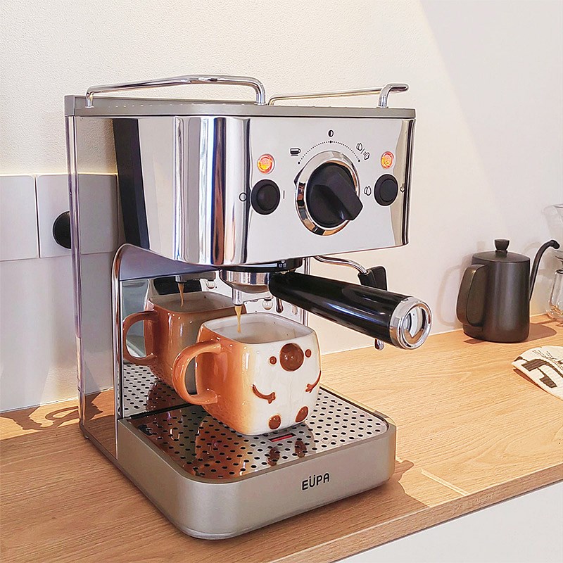 【小钢炮全钢机身可露营】EtUPA灿坤咖啡机全家用美意式半自动182