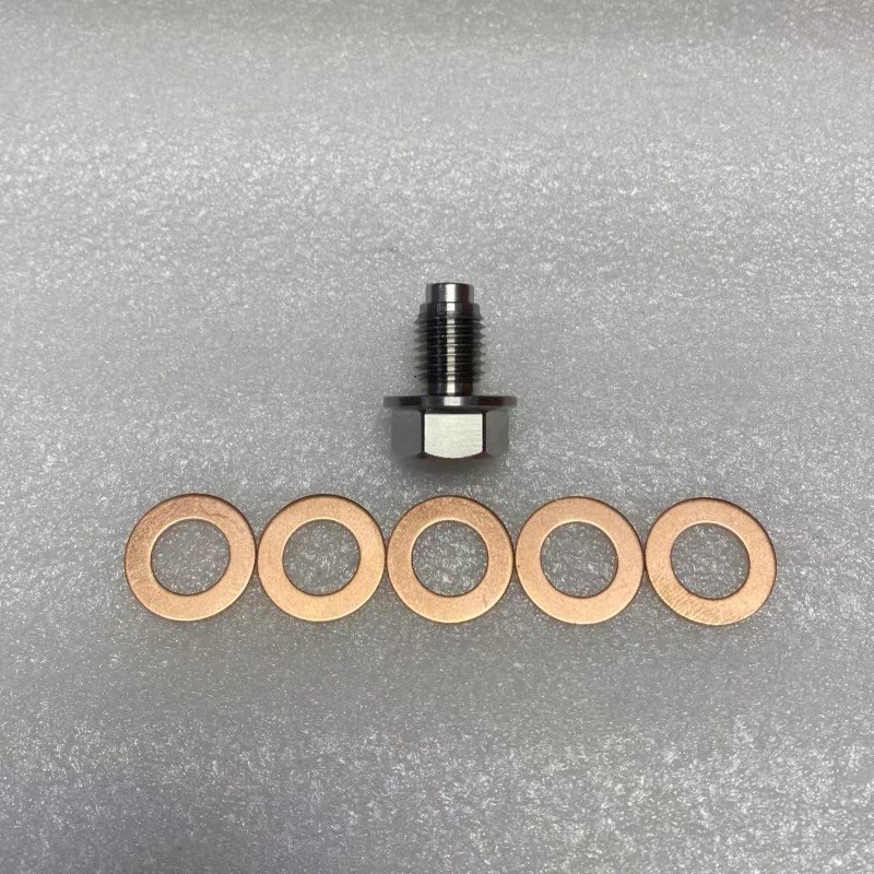 适用光阳赛艇S350 S250 S400 SET250改装304不锈钢磁性机油螺丝