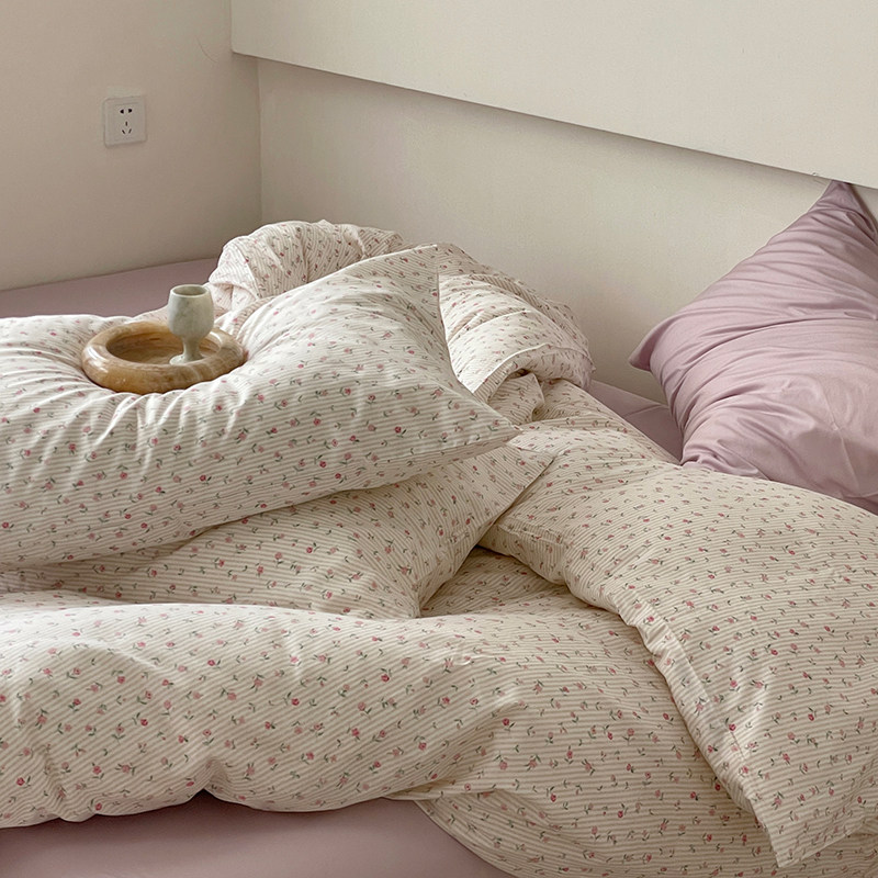 粉色田园小碎花被套单件150x210x215单双人被罩180x2Y00x230,床上用品,被套,淘宝优惠券,粉丝福利购,淘宝优惠卷