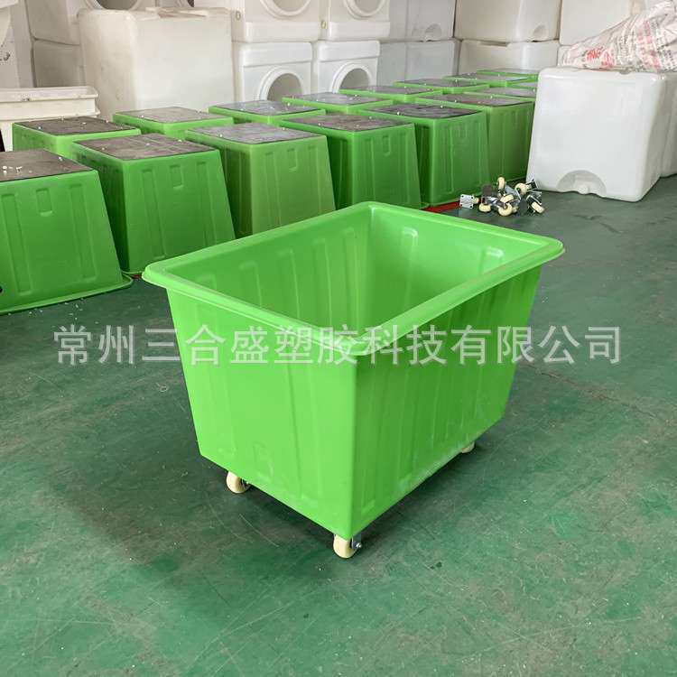 布草收纳桶  酒店服装工厂车间用周转桶 酒店垃圾处理桶带轮子