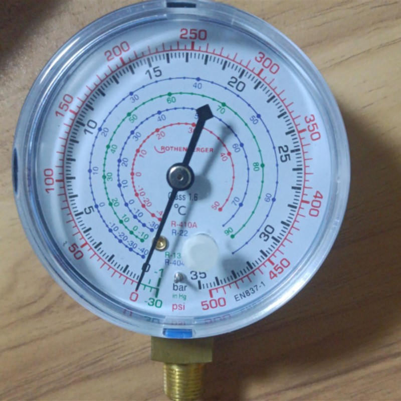 罗森博格加液表R410A氟表高/低压表头双表替换单表头