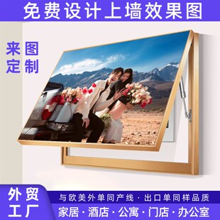 电表箱装饰画定制尺寸2025新款电闸配电箱遮挡盒挂画盖面板订定做