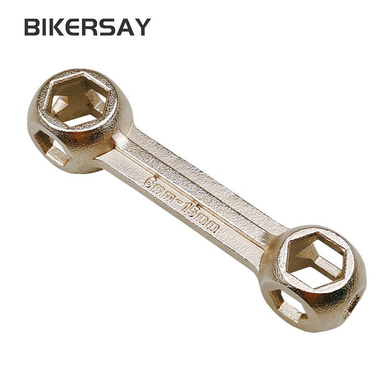 自行车多功能外六角扳手多用骨头板手便携修车工具十合一套筒工具