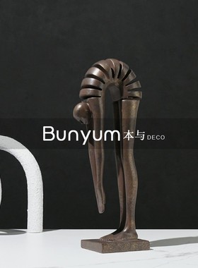 简约家居软装饰k品创意艺术人物售楼处展厅软装饰品工艺品摆件