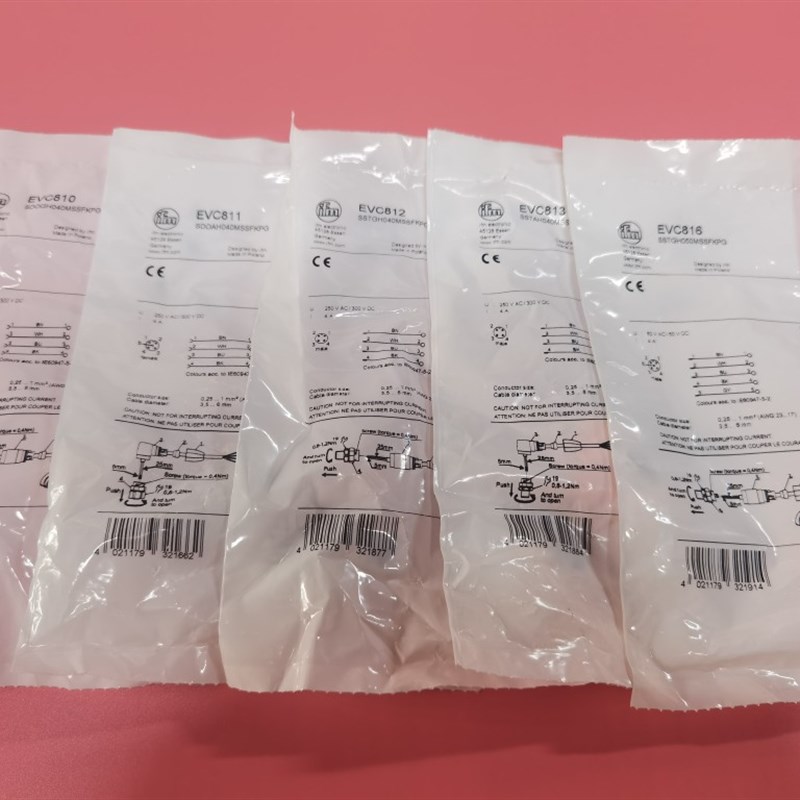 原装IFM EVC810  EVC811 EVC813 EVC812 EVC816连接插头实价议价