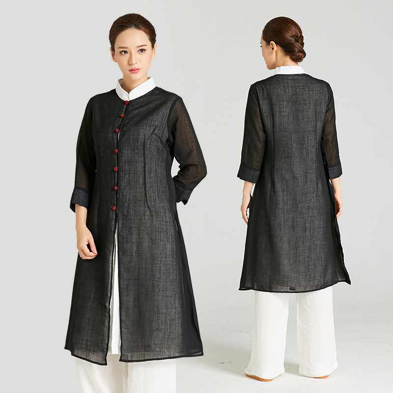 披纱太极服 武当传承 女士中国风晨练服居士服外套 新品上市