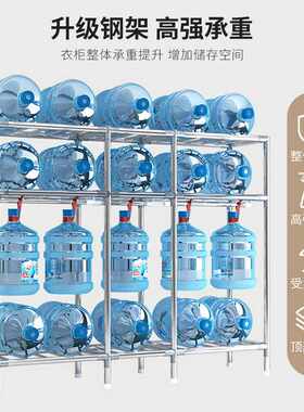 简易衣柜家用卧室布衣柜出租房用结实耐用组装全钢架23合金抽屉3