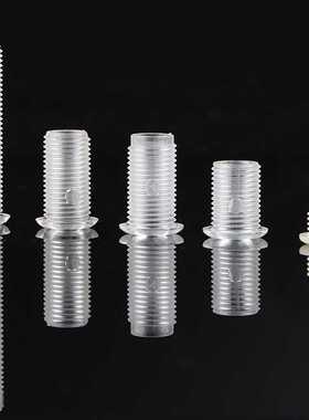 包邮亚克力PS透明圆头空心出线螺丝 白色透明M6M10塑料中空螺丝