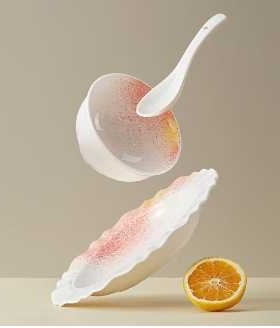 菲米生活（PHMI）伊甸花园喷釉餐具组合（18件套）FM-CJ2401 18件