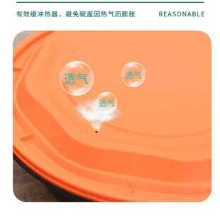 一次性塑料打包饭盒防盗防漏快餐盒外卖打包盒1000ml大容量圆碗