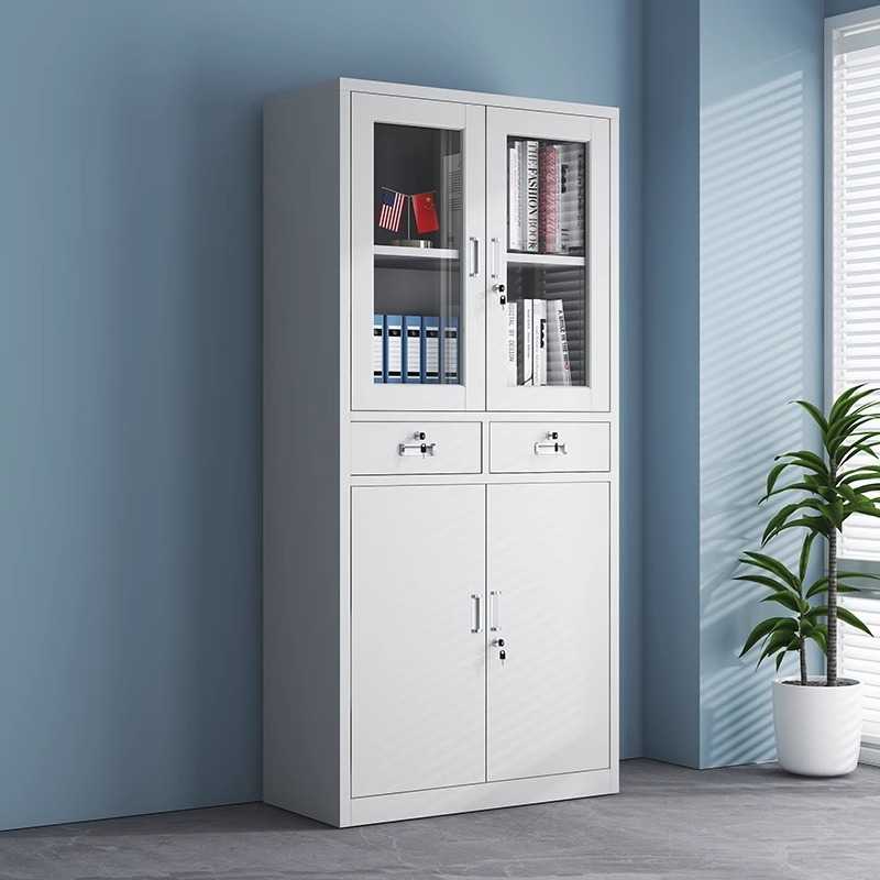 钢制铁皮储物柜文件柜档案柜带锁会计收纳柜财务凭证柜办公资料柜